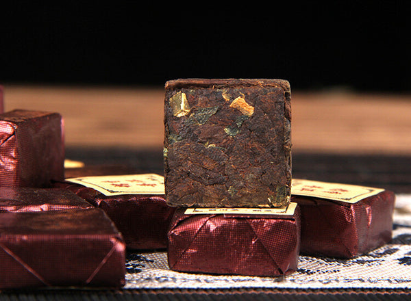 Sticky Rice Square Brick Tea Strong Flavor Pu-erh Ripe Tea Ancient Tree