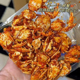 Spicy small crab snacks spicy crispy sea crab