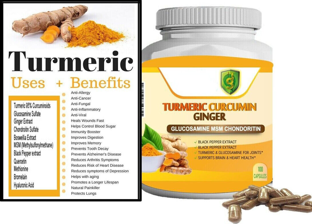 Turmeric Curcumin   Arthritis Joint supportwith Ginger Black Pepper Anti-Aging