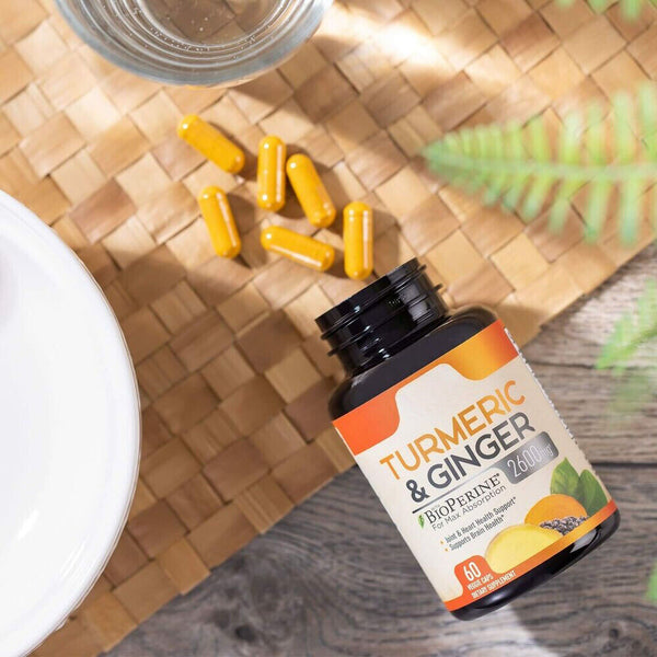 Turmeric Curcumin 2200mg with Ginger & Black Pepper for High Absorption