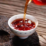 2017Menghai Qizi Handmade Aroma Ripe Puerh Tea,Bulang Mountain Shu Puer Tea 357g