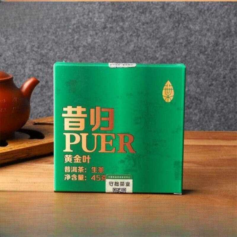 Yunnan Puerh Tea Xigui Gold Leaf Raw Tea Brick 45g