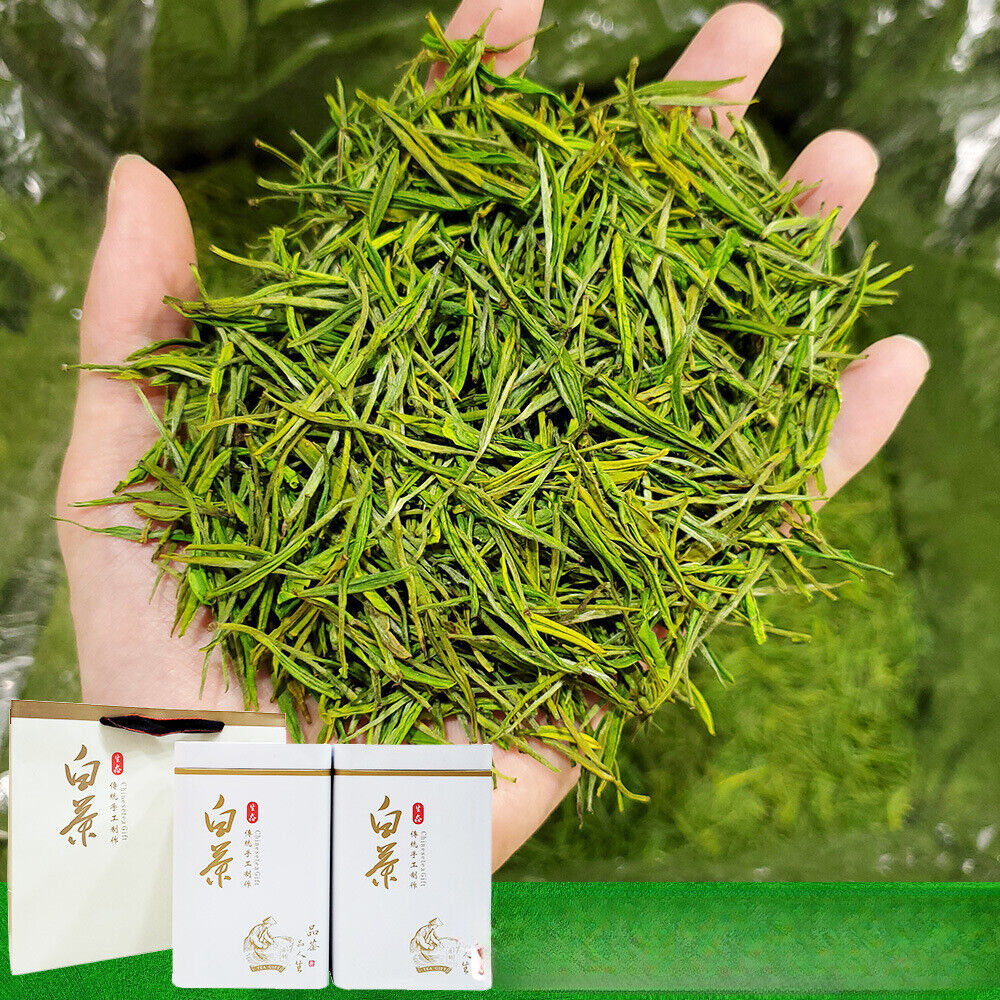 New Tea White Tea Green Tea Mao Feng Type White Leaf Tea Tin 500g/1.1lb