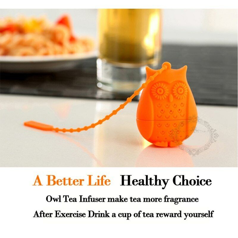 Tea Strainer Silicone Filter Coffee Tea Infuser Useful Owl Loose Tea Diffuser