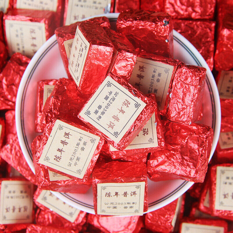500g Bulk Small Golden Brick Pu'er Tea Small Square Brick Cooked Tea Black Tea Secondary image