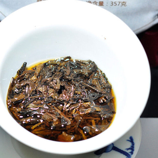 357g Hu Po Chun Ripe Puer High Quality Yunnan Old Comrade Haiwan Shu Pu Er Tea