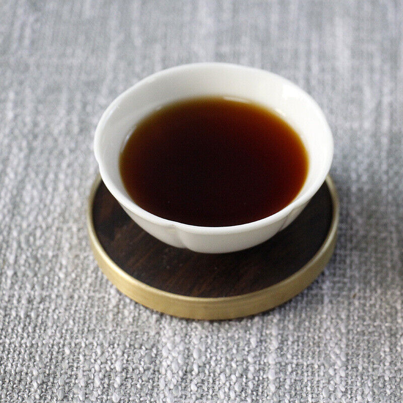 357g Yunnan Pu'er Ripe Tea Aged Pu'er Ripe Cake Tea Menghai Qizi Cakes Black Tea