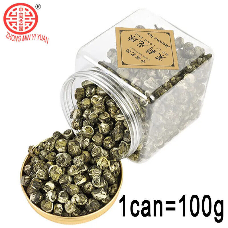New Jasmine Tea Canned Natuiral Organic Jasmine Drago Pearl  Longzhu 125g Secondary image