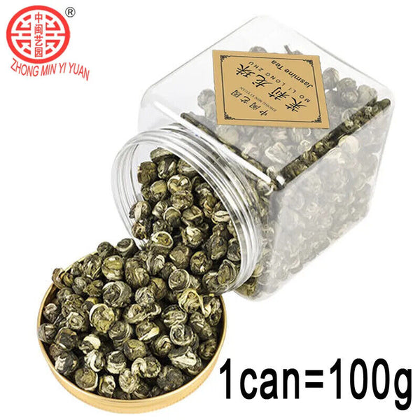 New Jasmine Tea Canned Natuiral Organic Jasmine Drago Pearl  Longzhu 125g