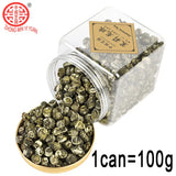 New Jasmine Tea Canned Natuiral Organic Jasmine Drago Pearl  Longzhu 125g