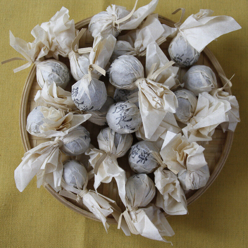 Dragon Pearl Tea Raw Pu-erh Tea White Moonlight White DianhuoTea From 10 pcs.