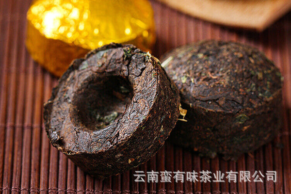 70g Yunnan Pu'er tea leaves glutinous small tuocha ripe tea mini small tuocha