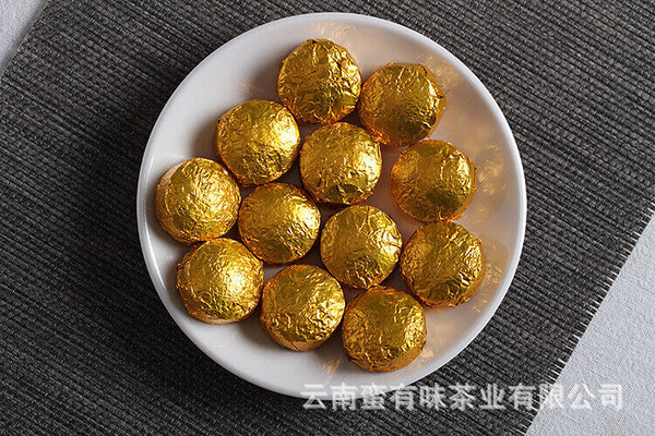 500g Yunnan Pu'er Tea Leaves Glutinous Small Golden Tuo Mini Small Tuo Tea