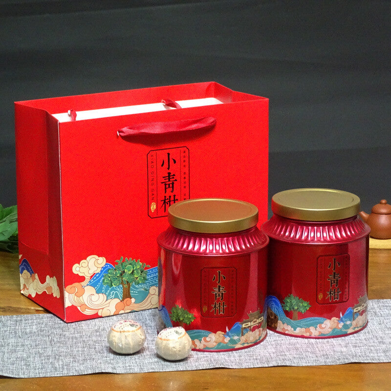 Xinhui Raw Sun-dried Tianma Xiaoqingkan Canned Puerh Ripe Tea 500g Main image