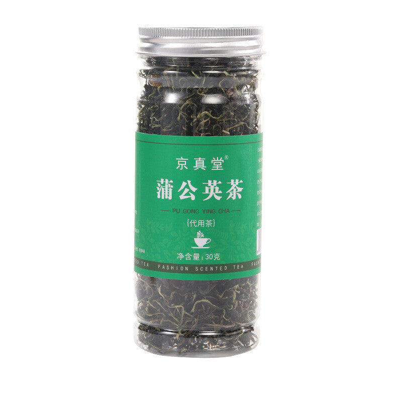 Dandelion Tea in Bottle and Tin Herbal Tea for Detox