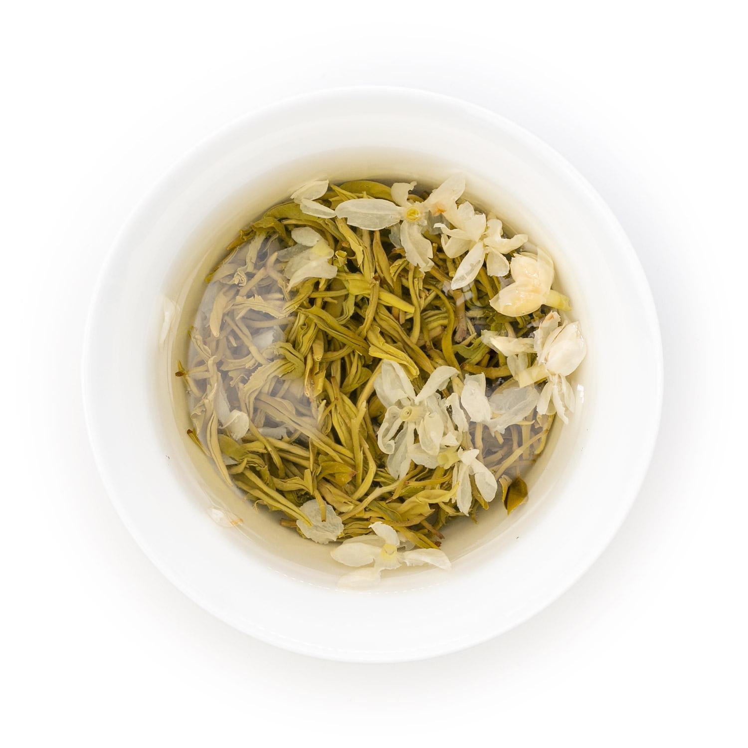 Yuqian 2nd Grade, Chinese Bitan Piaoxue Jamine Green Tea 100g