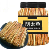 Qingdao Charcoal Grilled Mingtai Fish Strips Canned Ready to Eat Premium Snack