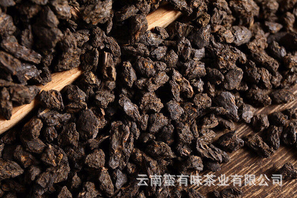Yunnan Puerh Ripe Tea, Menghai Glutinous Fragrance Tea Fossilised Loose Tea 500g