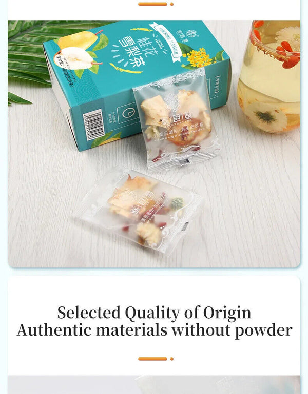 Osmanthus snow pear Tea Healthy Herb Tea Bag 100g/3.52oz