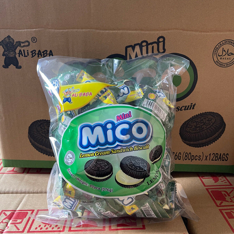 Mico Black Cake Hot selling Oreo Snack Mini Sandwich Biscuit 376g