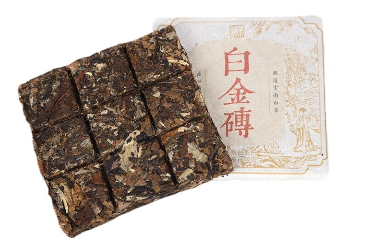50g*5 Yunnan Old White Tea Date Fragrance Spring TeaOrganic Big Leaf Tea