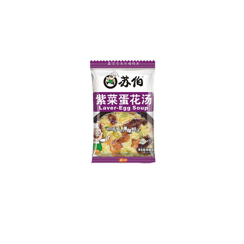 Subo Instant Soup Egg Drop Soup Vegetable SoupReady To Drink  10 Packs 苏伯速食汤蛋花汤