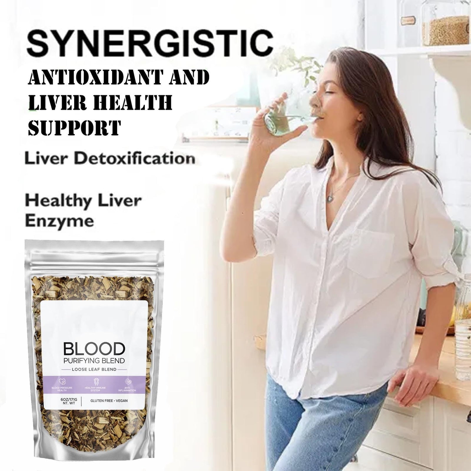 6oz/171g Kidney Health Care Blood Purifying Tea for Liver