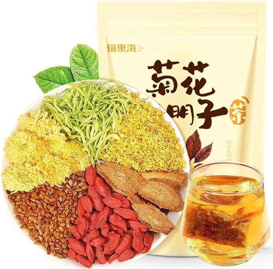 Chrysanthemum Cassia Seeds Tea Bags(150g, 5gX30Bags),  Combination of Floral Tea Secondary image
