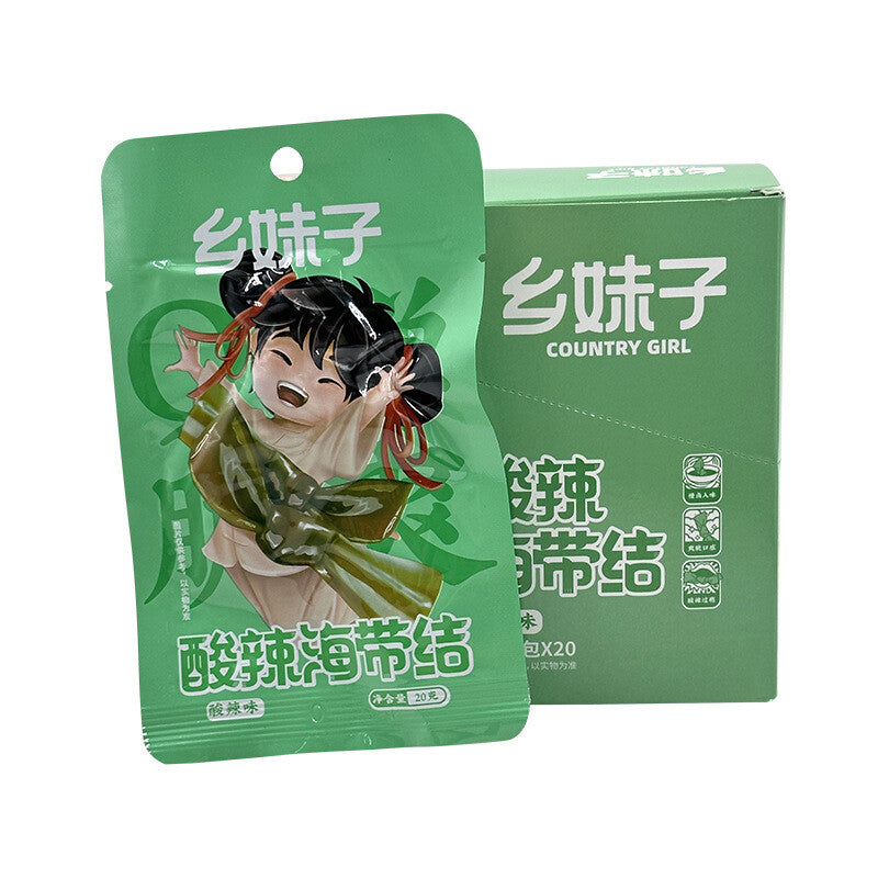 Snacks Ready-to-Eat Seafood Treats 20g*20 packs Spicy & Sour Seaweed Main image