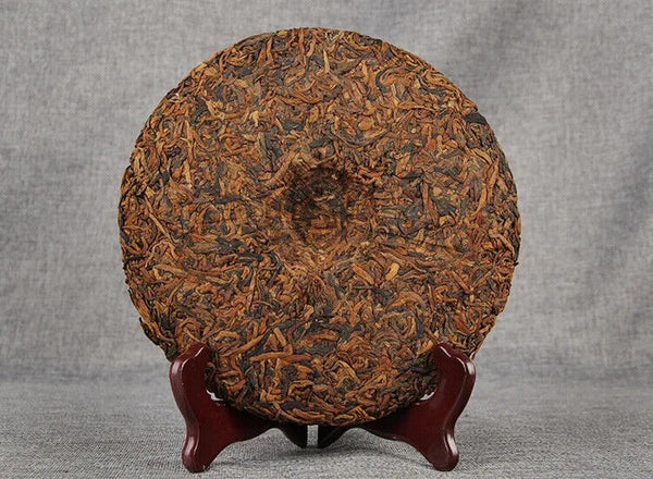 Qizi Cake Tea Yunnan Tea King Golden Cake Ripe Puerh Compressed Cake 357g