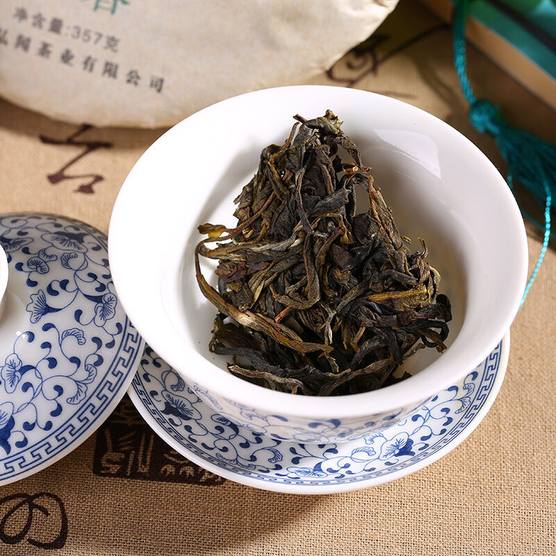 Chinese Cha Pu-Erh Tea Natural Pressed Tea Organic Yunnan Menghai Puer Tea 357g