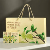 Floral Aged Shoumei Tea Cakes Luxury Gift Box Fuding Osmanthus White Tea
