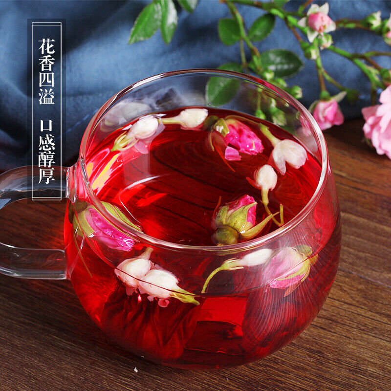 Dried Rose Tea Jasmine Rosella Health Tea Three-flower Combination Scented Tea