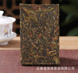Yunnan Puerh Tea 250g Xigui Gold Leaf Raw Brick Old Tree Raw Puerh Tea Brick