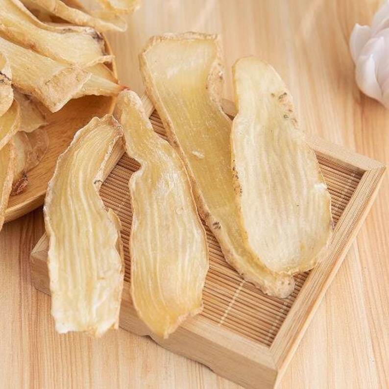 Organic Dried Rhizoma Gastrodiae Slices Tall Gastrodia Tuber Gastrodia Elata BL. Main image
