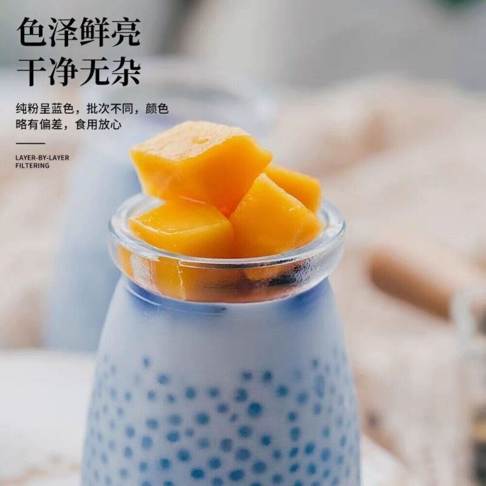 Butterfly Pea Flower Powder Natural Blue Tea Colorant for Tofu Pudding Vegan