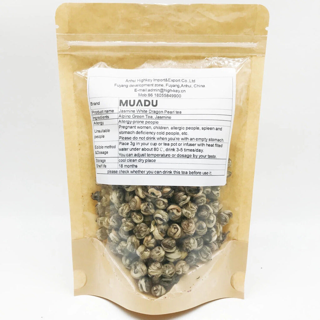 250g Super Quality Mo Li Bai Long Zhu Tea Jasmine White Dragon Pearl Tea