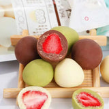 60g Freeze-dried Strawberry Filling Matcha Cocoa Milk Flavored Chocolate Balls