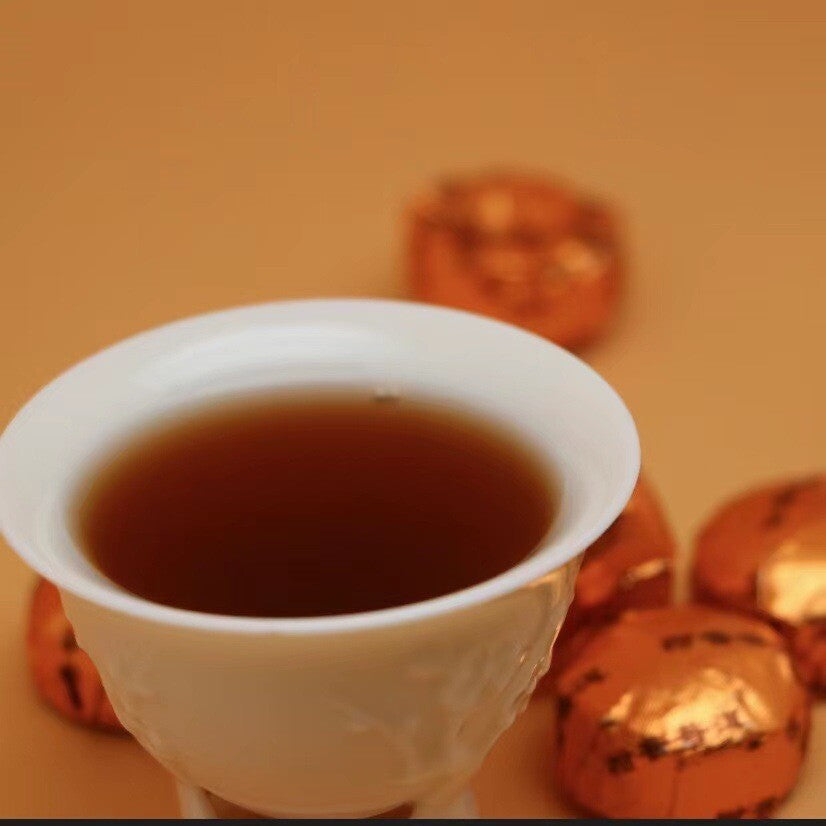 500g Yunnan Aged Tangerine Peel Pu'er Ripe Tea  Small Tangerine Pu'er Tea