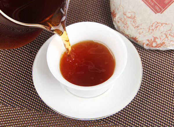 100g Pu'er tea cake Brown Mountain seven cakes round tea ripening small cake tea