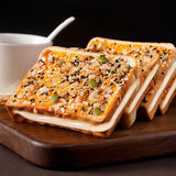 Nutty Rock Toast Sandwich Bread Cheese Layered Soft Snack Meal Replacement