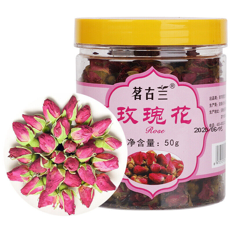 Scented Tea, Roses Tea, Dried Herb Tea Roses, Double Petals, Round Canned Roses Main image