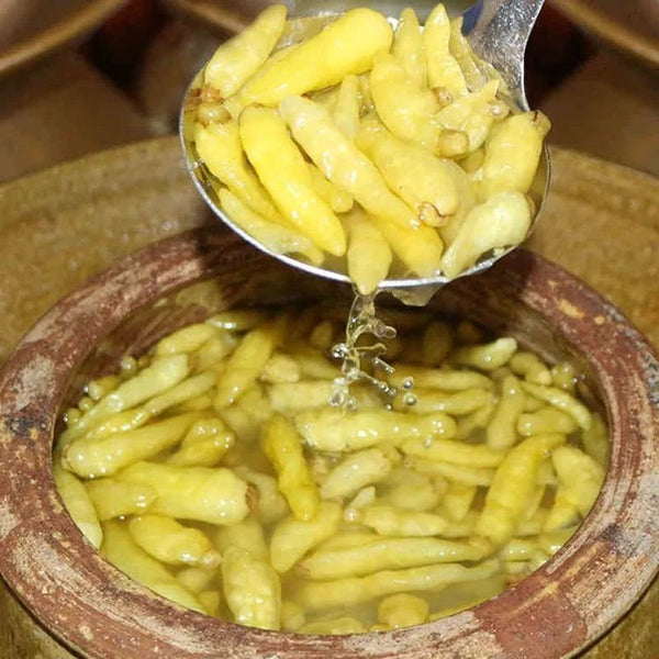 Pickled Wild Mountain Pepper - Sour & Spicy Appetizer, Authentic