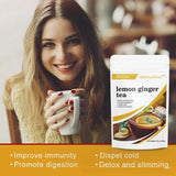 Solid Drinks Lemon Ginger tea Organic Whitening Freckle Detox Lemon Ginger Tea