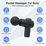 10 Speeds Powerful Mini Portable Fascial Gun Magic Massage Wand For Women
