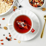 Natural Ginseng Mulberry Black Goji Berry Red Date Dried Health Tea -100g