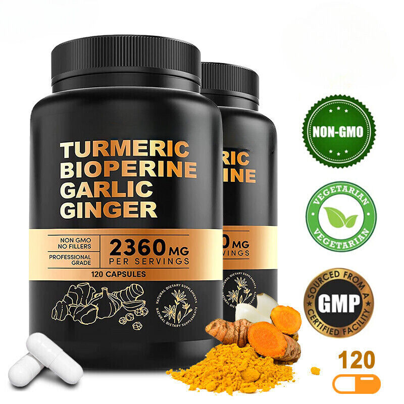 Turmeric Curcumin with Ginger + Black Pepper, Joint Health Supplements Main image