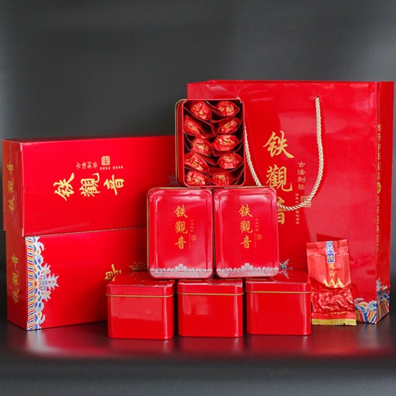 Fujian Anxi Oolong Tea Tieguanyin Cigarette Strip Gift Box Package 500g Secondary image