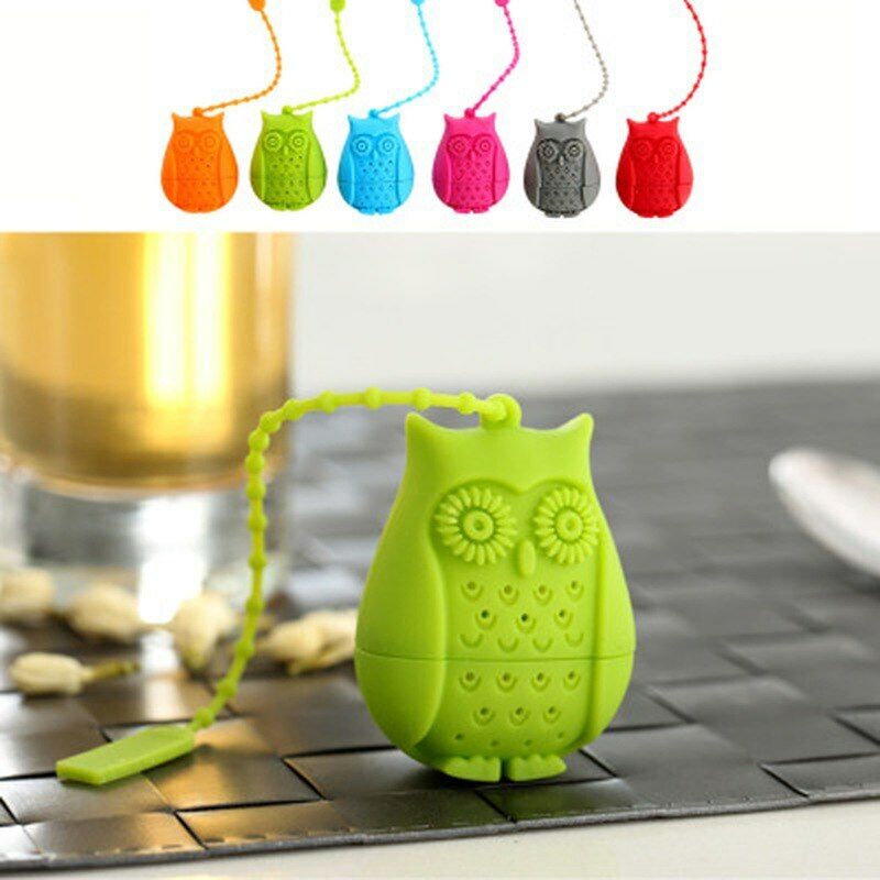 Tea Strainer Silicone Filter Coffee Tea Infuser Useful Owl Loose Tea Diffuser Secondary image
