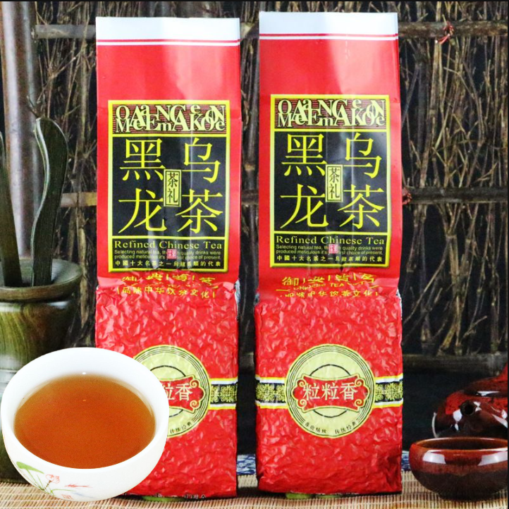 250g/500g Chinese Black Oolong Tea Oil Cut Greed Drink Specialty Tea Health Care